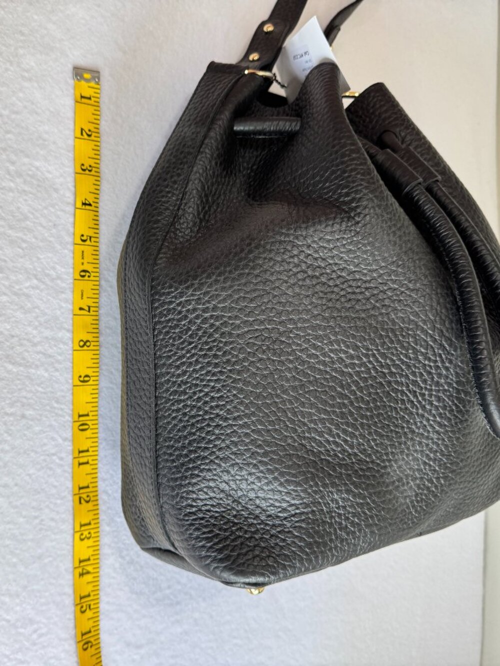 AMERAI Made in Italy 100% Italian Leather Linea Bucket Bag NWT - Picture 10 of 11